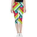 Pop Art Mosaic Inside Out Lightweight Velour Capri Leggings  View3