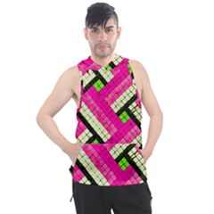 Pop Art Mosaic Men s Sleeveless Hoodie by essentialimage365
