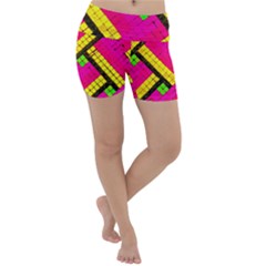 Pop Art Mosaic Lightweight Velour Yoga Shorts by essentialimage365