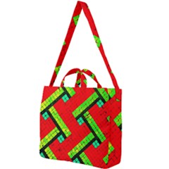 Pop Art Mosaic Square Shoulder Tote Bag by essentialimage365