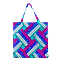 Pop Art Mosaic Grocery Tote Bag by essentialimage365