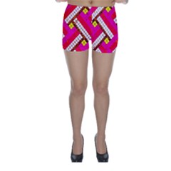 Pop Art Mosaic Skinny Shorts by essentialimage365