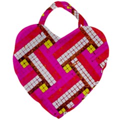 Pop Art Mosaic Giant Heart Shaped Tote by essentialimage365