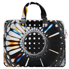 Digital Wheel Macbook Pro Double Pocket Laptop Bag by Sparkle