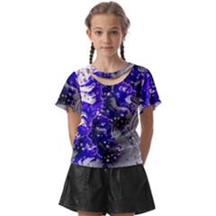 Fractal Lava Kids  Front Cut Tee by Sparkle