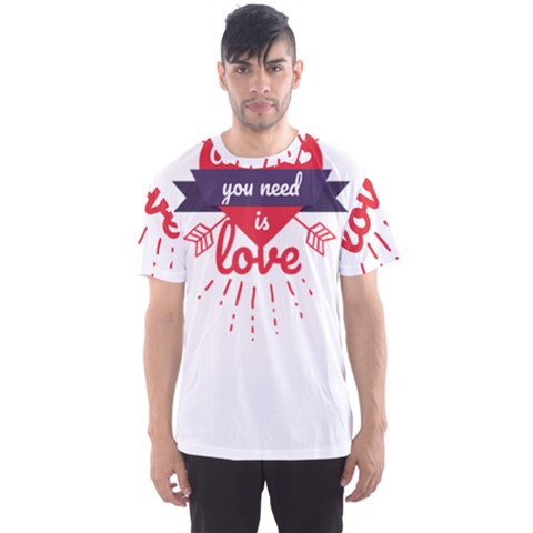 All You Need Is Love Men s Sport Mesh Tee by DinzDas