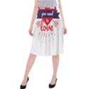 all you need is love Midi Beach Skirt View1