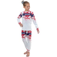 All You Need Is Love Kids  Long Sleeve Set  by DinzDas