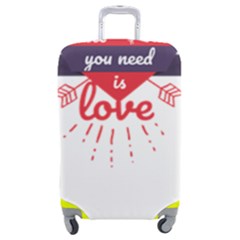 All You Need Is Love Luggage Cover (medium) by DinzDas