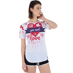 All You Need Is Love Perpetual Short Sleeve T-shirt by DinzDas