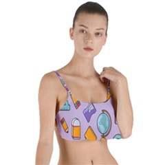 Back To School And Schools Out Kids Pattern Layered Top Bikini Top  by DinzDas