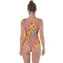 Fast Food Pizza And Donut Pattern Short Sleeve Leotard  View2