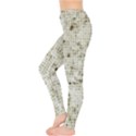 Geometric Abstract Sufrace Print Leggings  View3