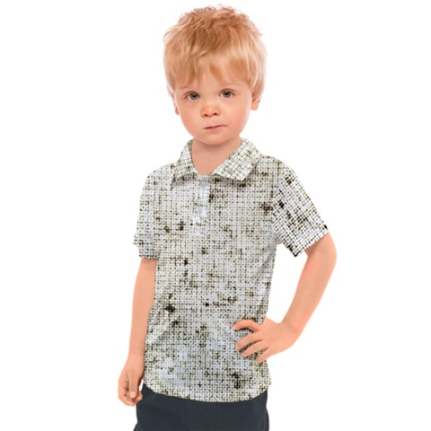 Geometric Abstract Sufrace Print Kids  Polo Tee by dflcprintsclothing