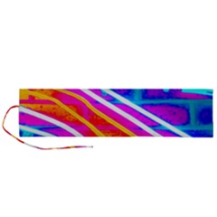 Pop Art Neon Wall Roll Up Canvas Pencil Holder (l) by essentialimage365