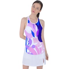 Aquatic Surface Patterns-04 Racer Back Mesh Tank Top by Designops73