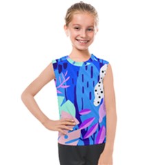 Aquatic Surface Patterns Kids  Mesh Tank Top by Designops73