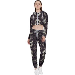 Honey Glazed Cross Cropped Zip Up Lounge Set by MRNStudios
