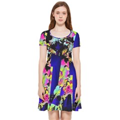 Neon Aggression Inside Out Cap Sleeve Dress by MRNStudios