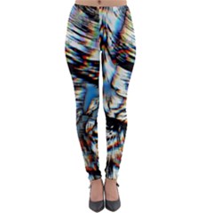 Rainbow Vortex Lightweight Velour Leggings by MRNStudios