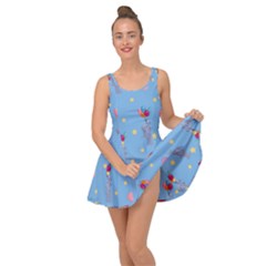 Baby Elephant Flying On Balloons Inside Out Casual Dress by SychEva