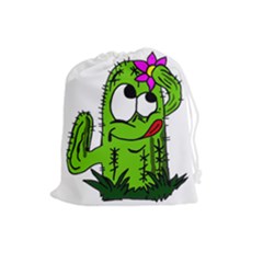 Cactus Drawstring Pouch (large) by IIPhotographyAndDesigns