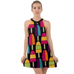 Popsicle Halter Tie Back Chiffon Dress by snackkingdom