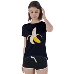 Banana Short Sleeve Foldover Tee by snackkingdom