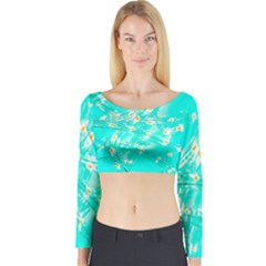 Pop Art Neuro Light Long Sleeve Crop Top by essentialimage365