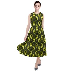 Avocados Round Neck Boho Dress by Sparkle