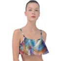 Colorful Thoughts Frill Bikini Top View1