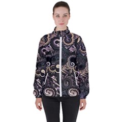 Whirligig Women s High Neck Windbreaker by MRNStudios