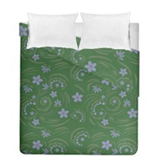 Folk Flowers Pattern Floral Surface Design Duvet Cover Double Side (full/ Double Size) by Eskimos