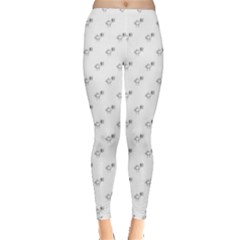 Stylized Bird Cartoon Drawing Pattern Inside Out Leggings by dflcprintsclothing