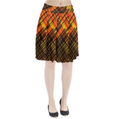 Root Humanity Orange Yellow And Black Pleated Skirt by WetdryvacsLair