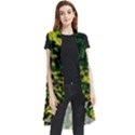 Root Humanity Bar And Qr Code Green and Yellow Doom Sleeveless Chiffon Waistcoat Shirt View1