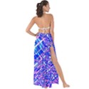 Root Humanity Bar And Qr Code Combo in Purple and Blue Maxi Chiffon Tie-Up Sarong View2