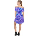 Root Humanity Bar And Qr Code Combo in Purple and Blue Off Shoulder Chiffon Dress View2