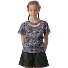 Great Vintage Pattern A Kids  Front Cut Tee by PatternFactory