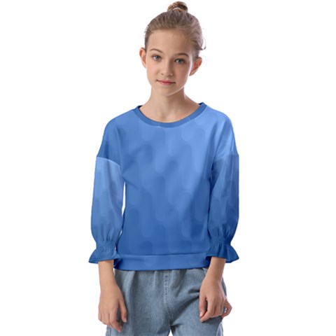 Wonderful Gradient Shades 3 Kids  Cuff Sleeve Top by PatternFactory