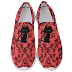 Cat Pattern Men s Slip On Sneakers by NerdySparkleGoth