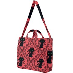 Cat Pattern Square Shoulder Tote Bag by NerdySparkleGoth