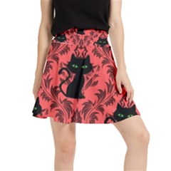 Cat Pattern Waistband Skirt by NerdySparkleGoth