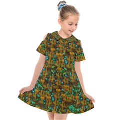 Love Forest Filled With Respect And The Flower Power Of Colors Kids  Short Sleeve Shirt Dress by pepitasart