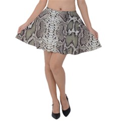 Snake Skin Velvet Skater Skirt by LoolyElzayat