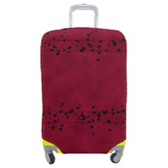 Black Splashes On Red Background Luggage Cover (medium) by SychEva