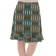 Digital Springs Fishtail Chiffon Skirt by Sparkle