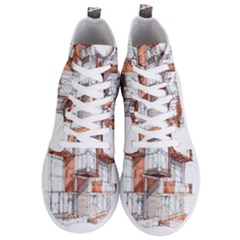 Rag-flats-onion-flats-llc-architecture-drawing Graffiti-architecture Men s Lightweight High Top Sneakers by Sudhe