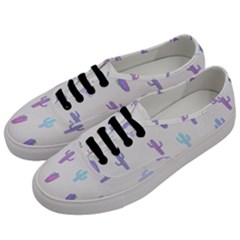 Purple And Blue Cacti Men s Classic Low Top Sneakers by SychEva