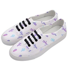 Purple And Blue Cacti Women s Classic Low Top Sneakers by SychEva